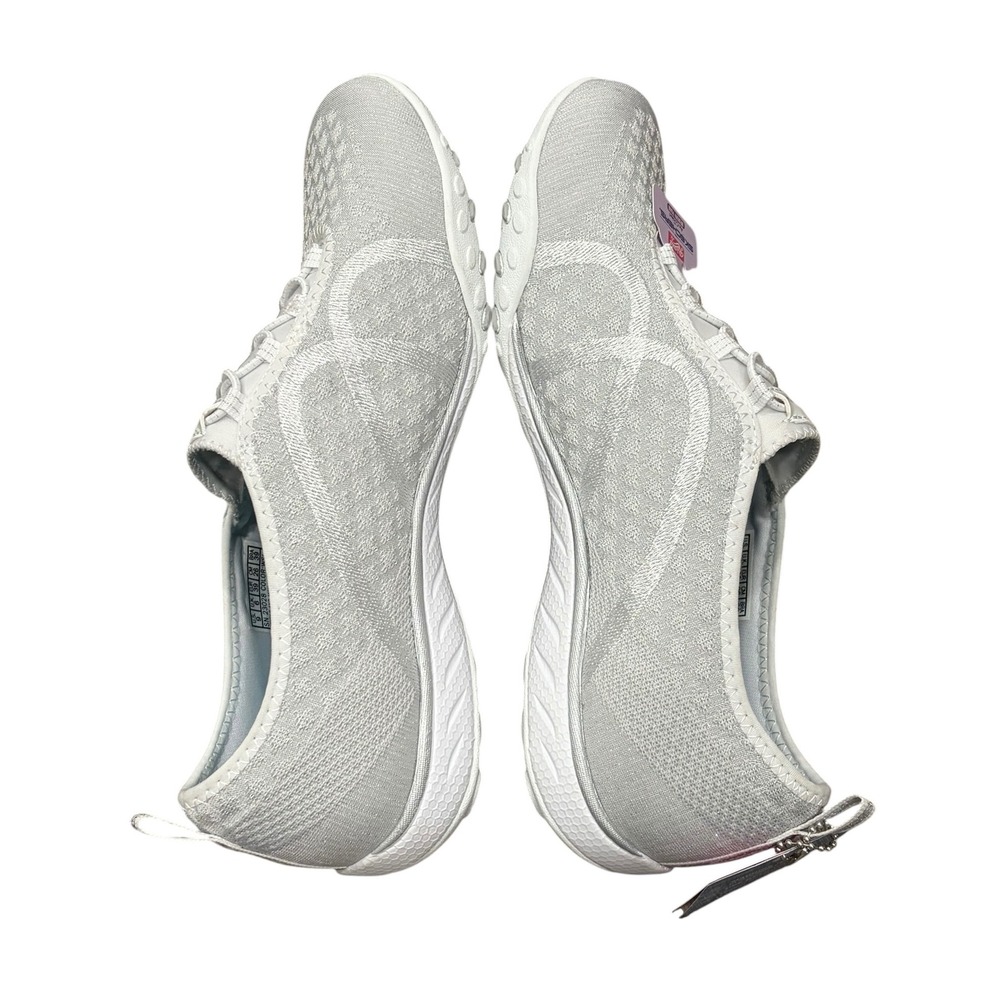 Skechers Relaxed Fit Womens Air-Cooled Memory Foam Shoes Size 9 White Silver NEW - Picture 5 of 7